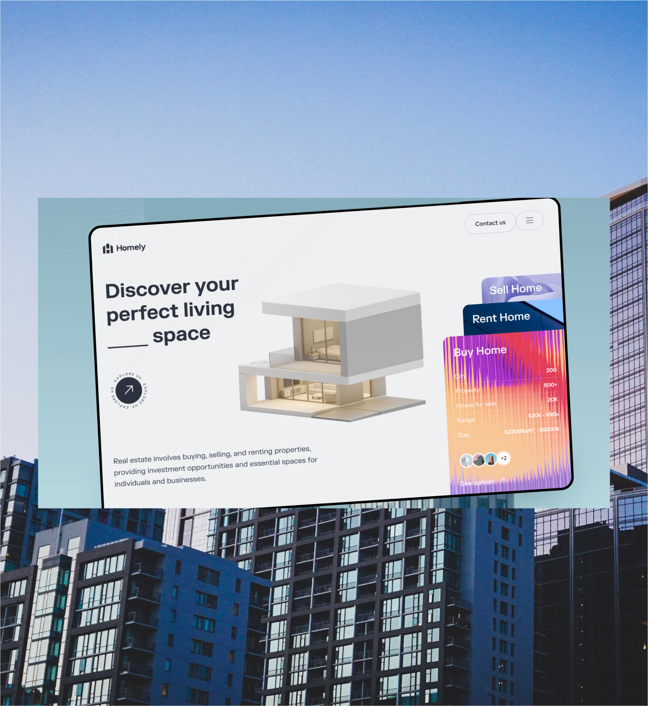 Homely — portfolio preview and case-study cover