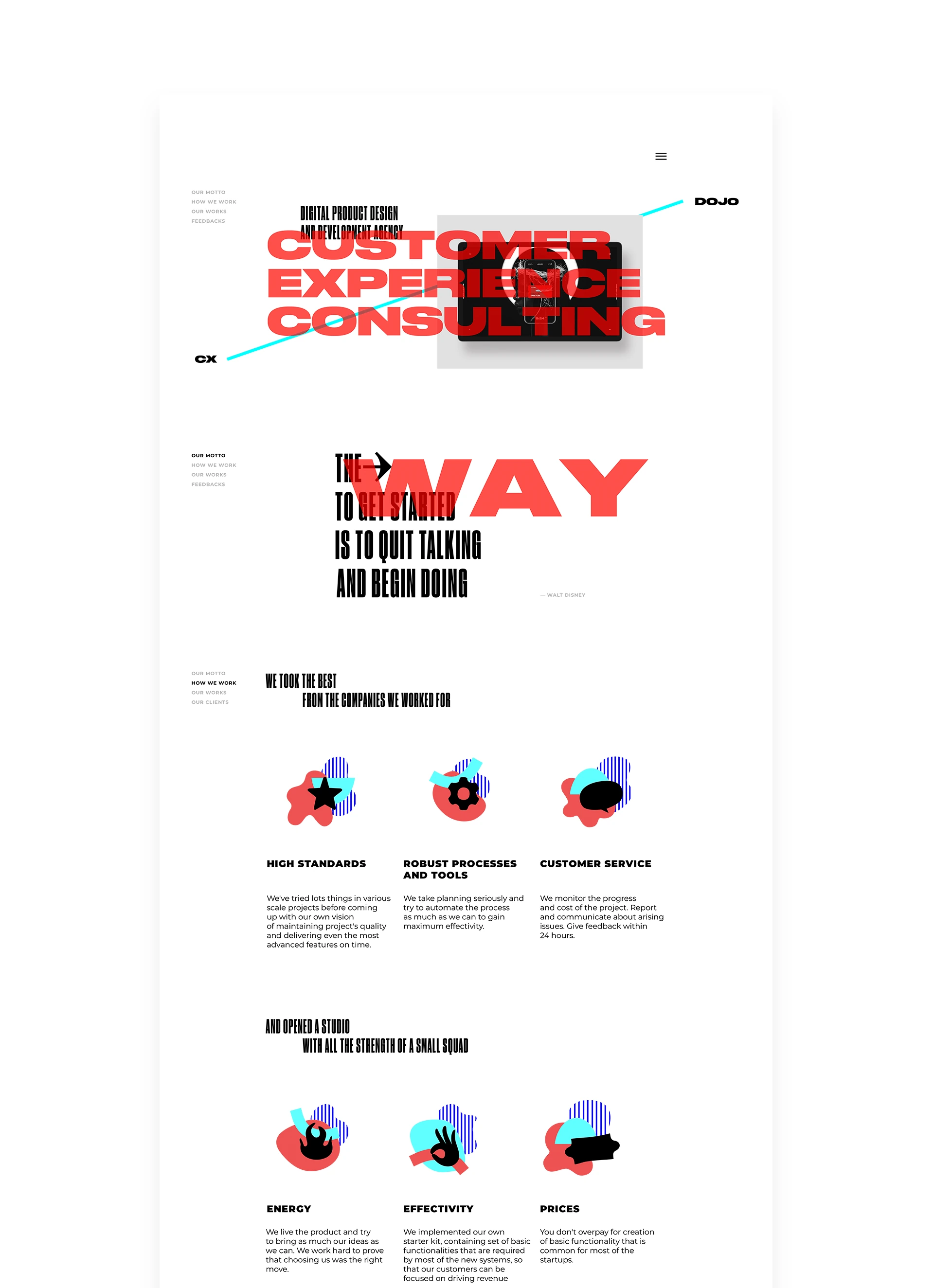 CX Dojo — design presentation, frame 15