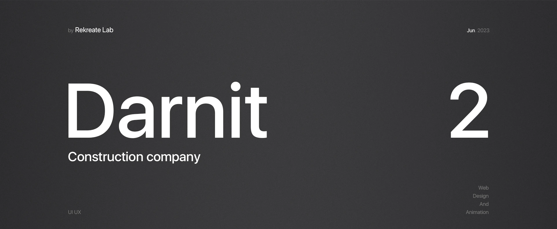 Darnit 2 — design presentation, frame 1