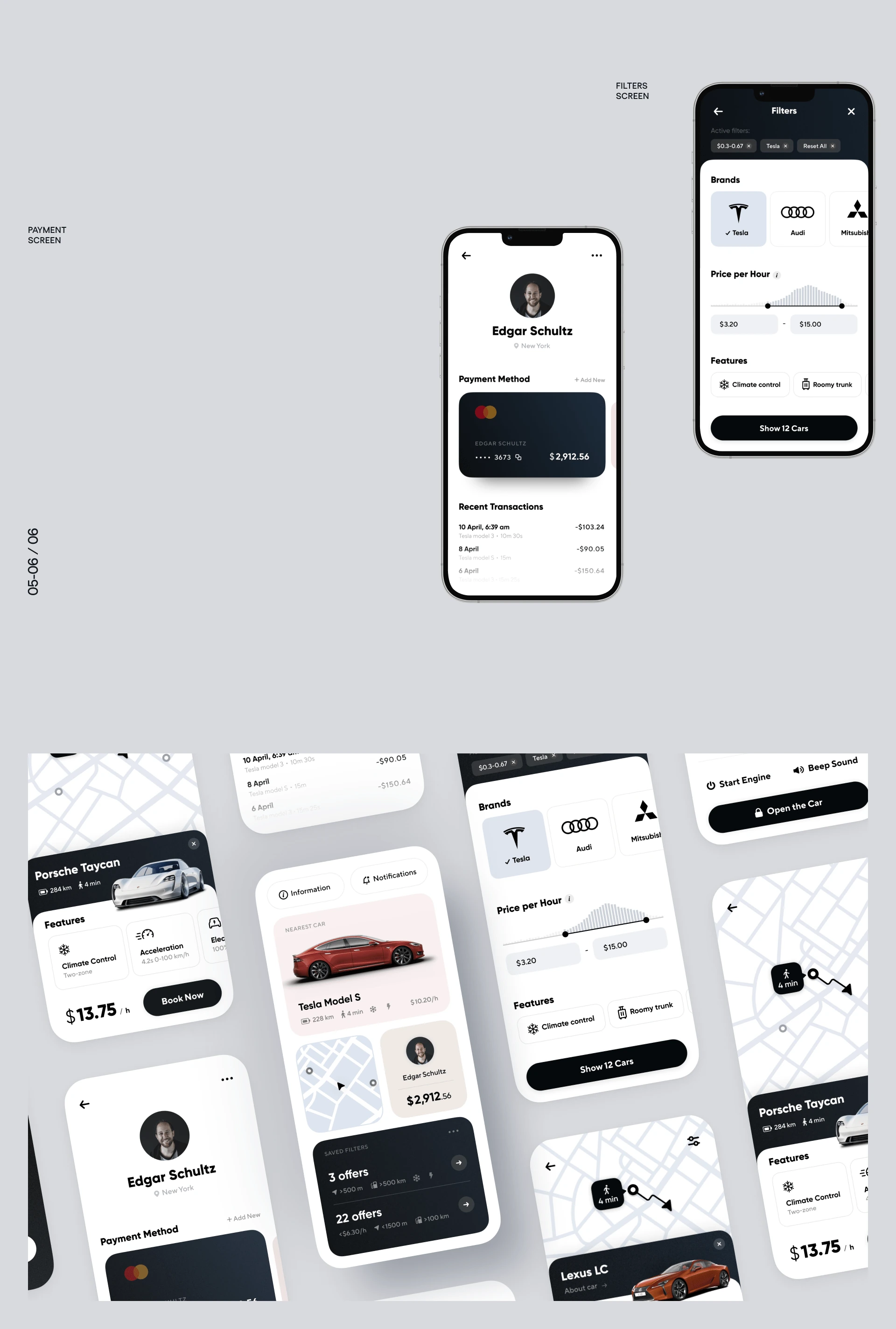 Unique — design presentation, frame 8